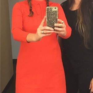 Vibrant poppy orange vintage dress/tunic